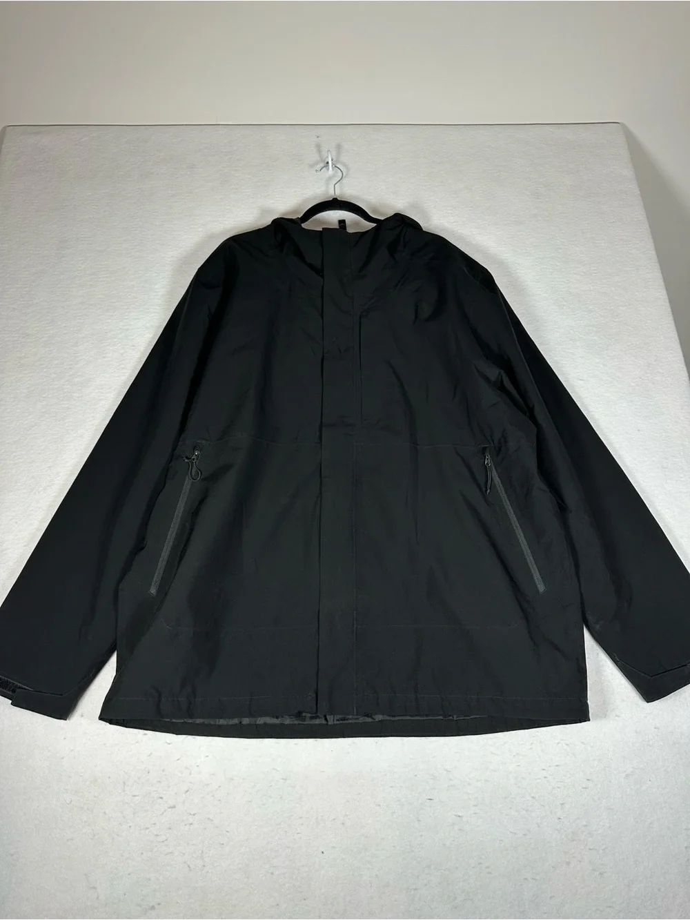 The North Face Men's Black Hooded Rain Jacket